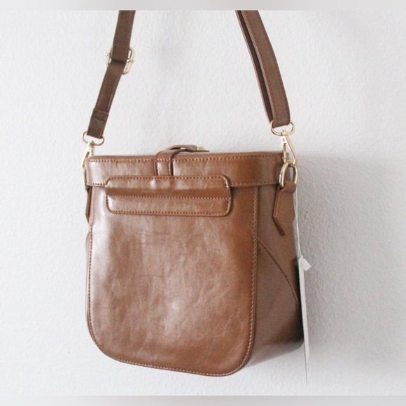 NWT IMPERFECT Pink Haley Vegan Leather Crossbody Bag - Picture 2 of 7